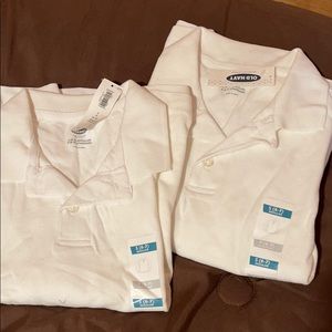 Lot of 2 Old Navy boys long sleeve polos sz 6-7